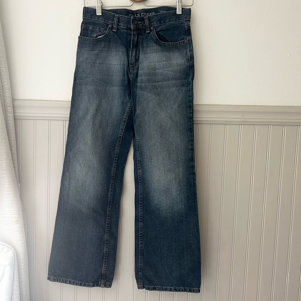 Falls Creek Dark Wash Bootcut Boys 14 Boys Kids Jeans